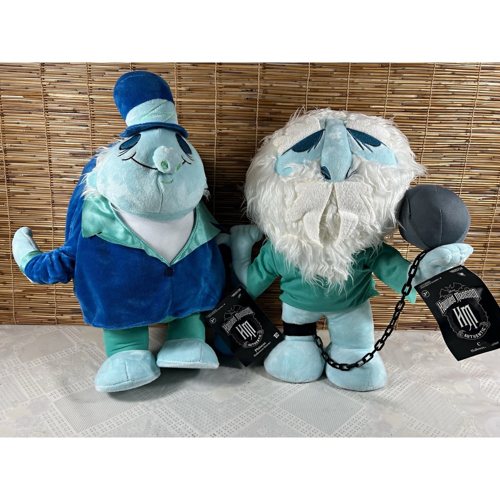 Disney Haunted Mansion Phineas & Gus Halloween Greeter Plush Set